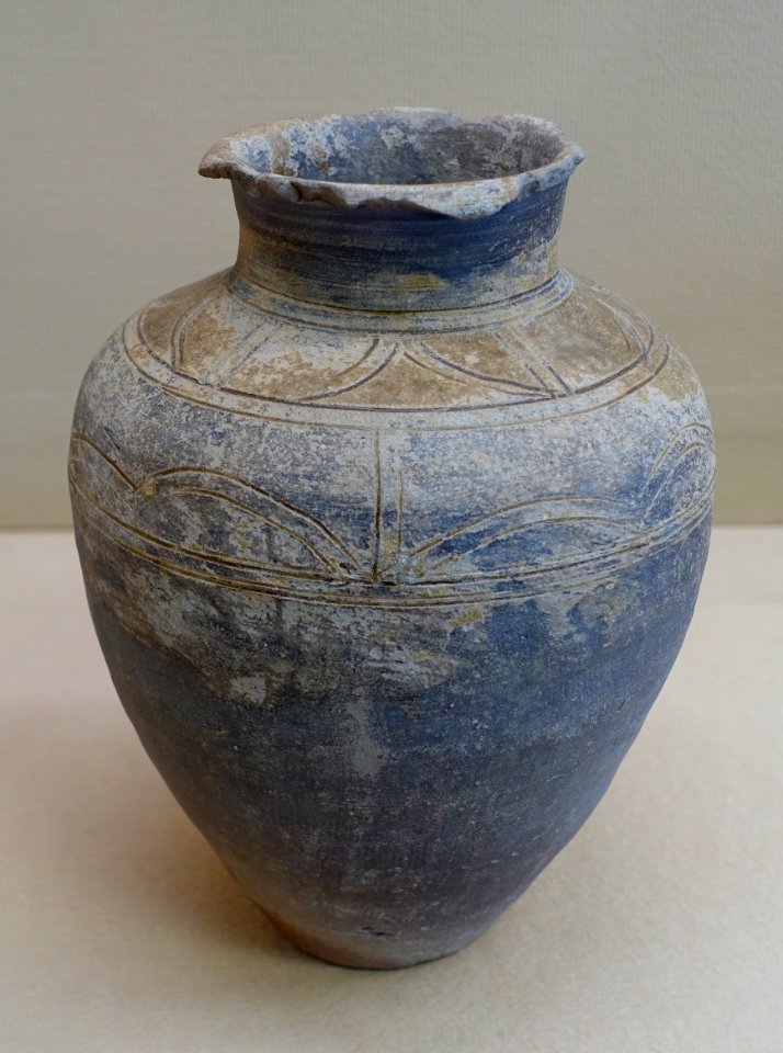 Jar, Atsumi ware, Heian period, 1100s AD, ceramic - Hakone Museum of Art - Hakone, Kanagawa, Japan - DSC08223