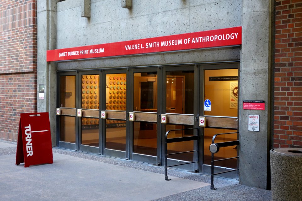 Janet Turner Print Museum entrance, Meriam Library - California State University, Chico - DSC03148