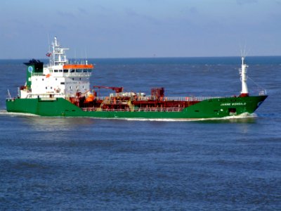Janne Wonsild p2 9010931 approaching Port of Rotterdam, Holland 25-Jan-2007