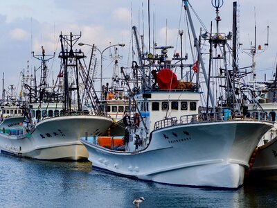 Fishing boat fishing port hokkaido