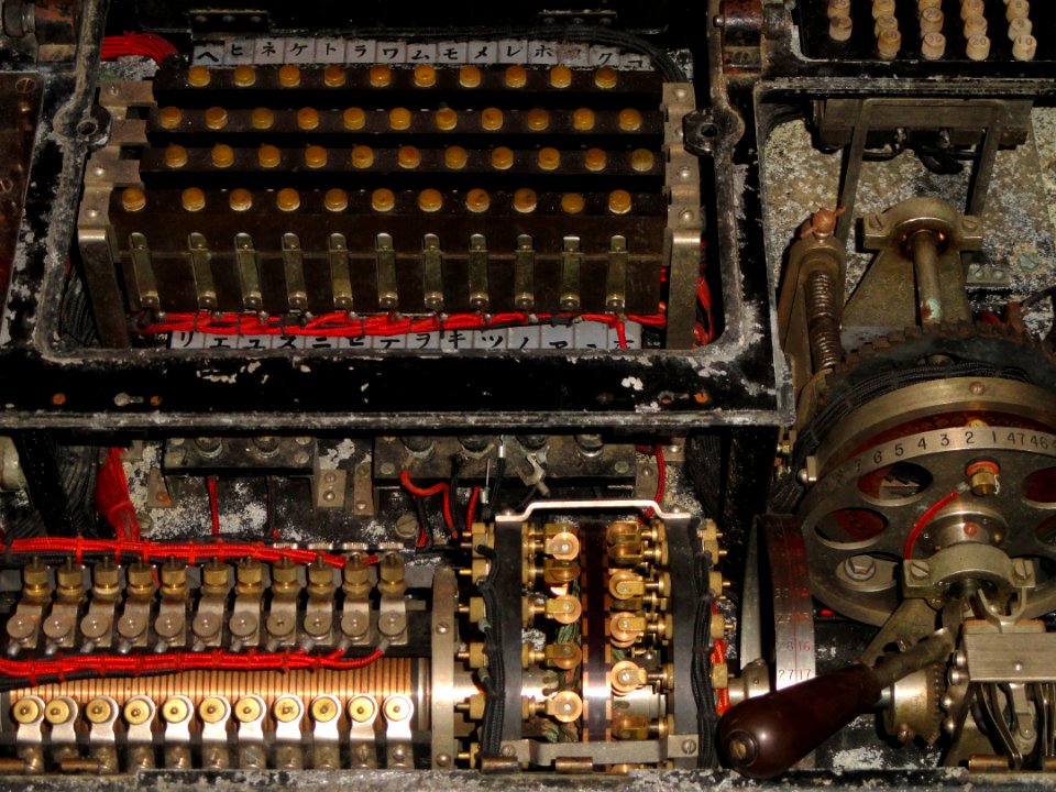 Japanese Navy RED cryptographic device captured by US Navy - National Cryptologic Museum - DSC07870