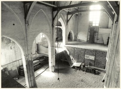 Janskerk tijdens de verbouwing. NL-HlmNHA 54004018