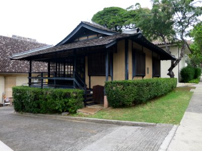 Japanese tea house on the grounds of the Honolulu Museum of Art 