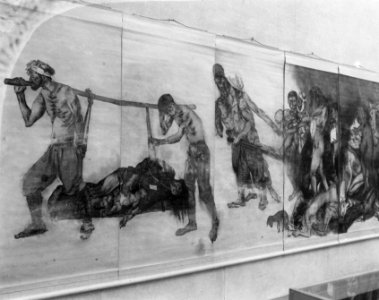 Japanse tekeningen atoomaanslag Hirosjima Stedelijk Museum, Bestanddeelnr 908-3575