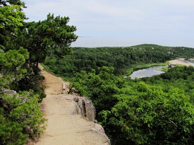 Landscape coast hike