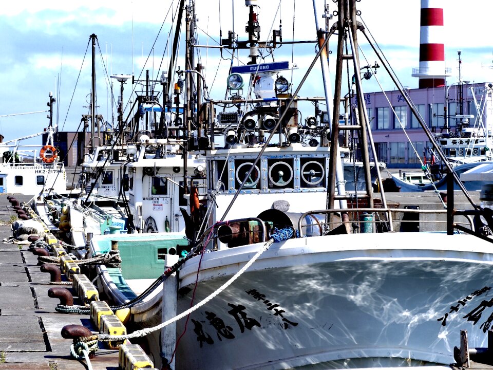 Fishing boat fishing port hokkaido