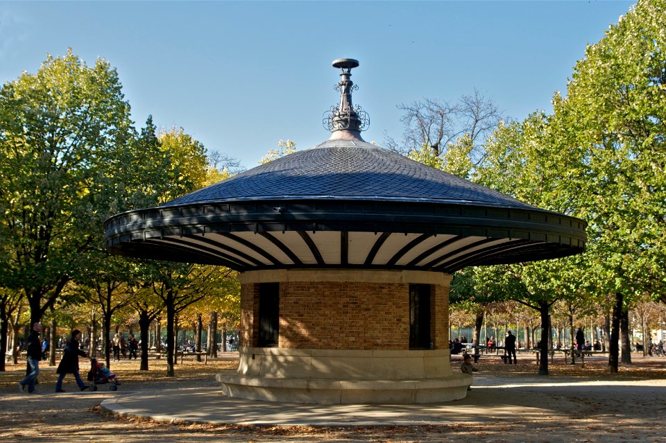 Jardin du Luxembourg abri des surveillants