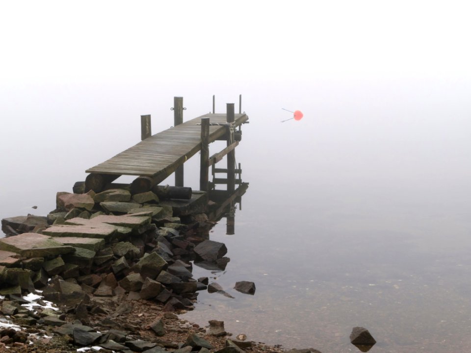 Jetty in fog at Holländaröd 2
