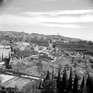 Jeruzalem. Gezicht op de citadel met de Jaffapoort en de toren van David met lin, Bestanddeelnr 255-1617