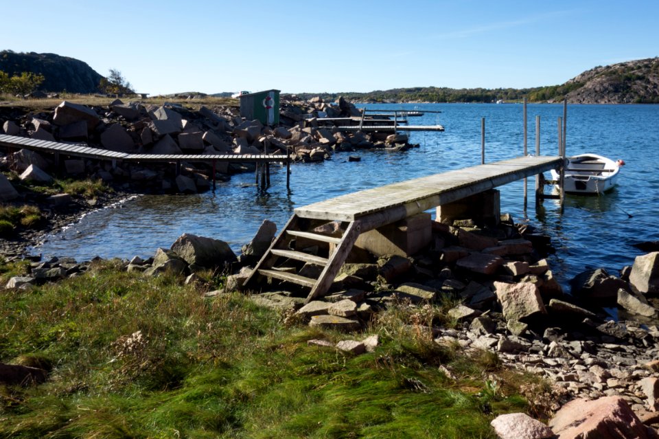 Jetties in Brofjorden at Loddebo