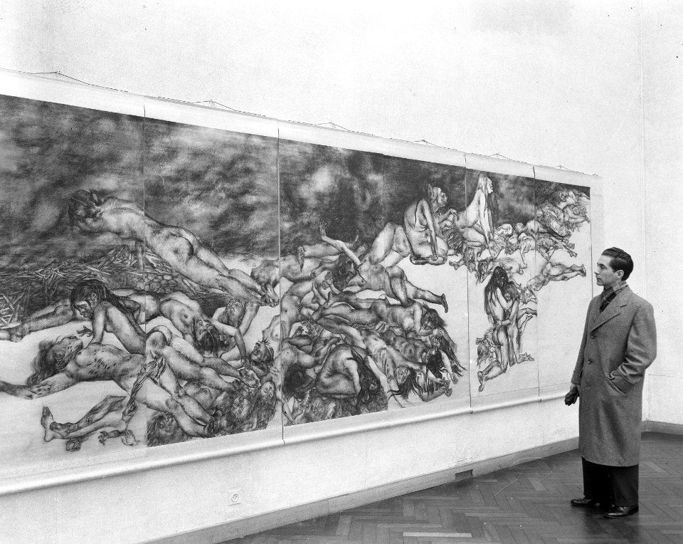 Japanse tekeningen atoomaanslag Hirosjima Stedelijk Museum, Bestanddeelnr 908-3577