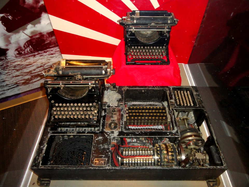 Japanese Navy RED cryptographic device captured by US Navy - National Cryptologic Museum - DSC07868