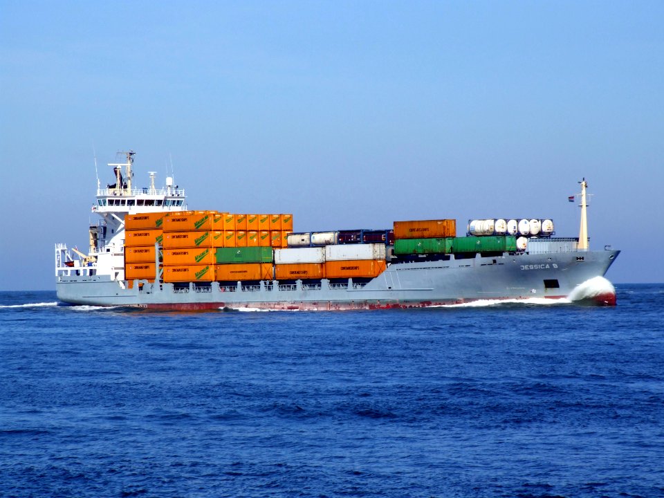 Jessica B IMO 9226384 approaching Port of Rotterdam 10-Sep-2006