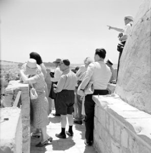 Jeruzalem. Vanaf het dak van het graf van koning David op de berg Zion kijken to, Bestanddeelnr 255-2369