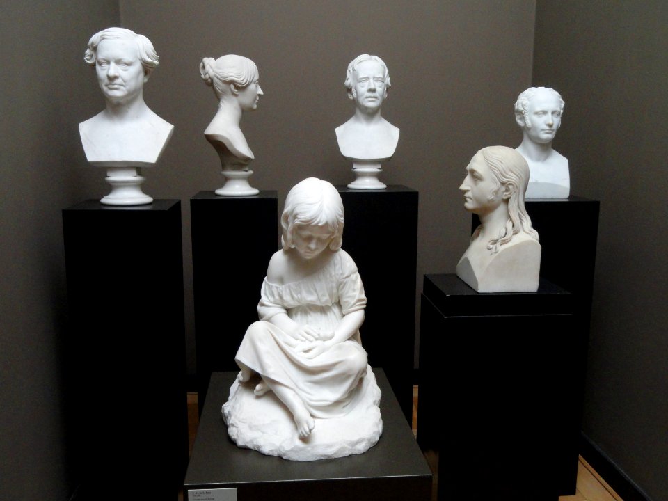 Jerichau statue with Bissen busts - Ny Carlsberg Glyptotek - Copenhagen - DSC09260