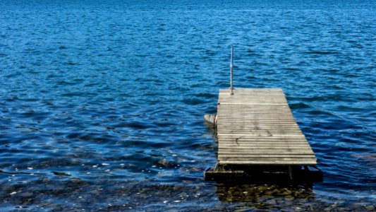 Jetty at sea photo