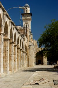 Jerusalem-Temple Mount-Bab al-Silsila minaret 2011 -1-3 photo