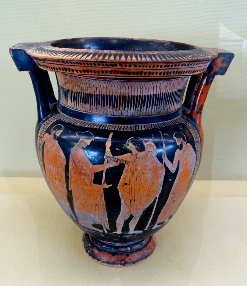 Jar with two handles, Greece, 4th century BC, ceramic - Hakone Museum of Art - Hakone, Kanagawa, Japan - DSC08301