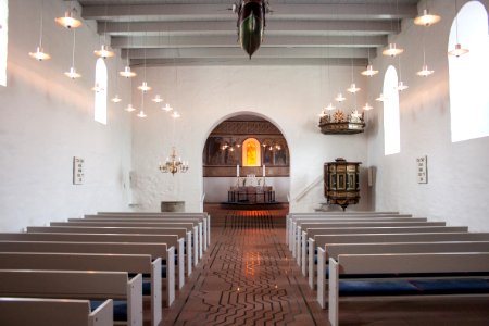 Jelling church, interior July 2015