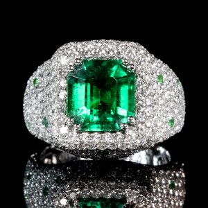 Ring color po diamond set