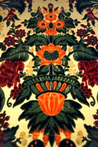Jardiniere velvet, Italy, Genoa, early 18th century, silk cisele velvet, view 2 - Royal Ontario Museum - DSC04368