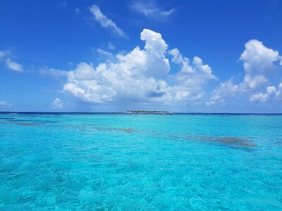Ocean caribbean sky photo
