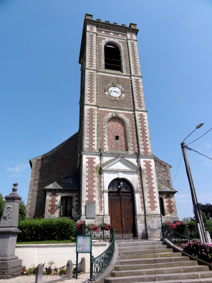 Jentain (Nord, Fr) église