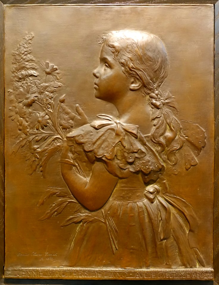 Jenni Delano by Daniel Chester French, 1898, bronze - Currier Museum of Art - Manchester, NH - DSC07570