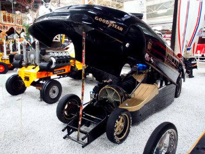 Jet engine powered dragster