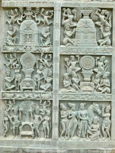 Jataka tales panels, Dhamma Nagajjuna, Nagarjuna Sagar Telangana, India - 5