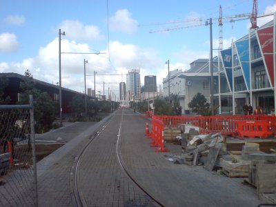 Jellicoe Street Wynyard Almost Complete Looking East