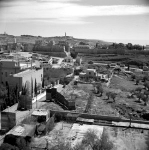 Jeruzalem. Gezicht op de citadel met de Jaffapoort en de toren van David met lin, Bestanddeelnr 255-1618