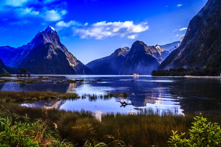 Scenic outdoors mountains photo