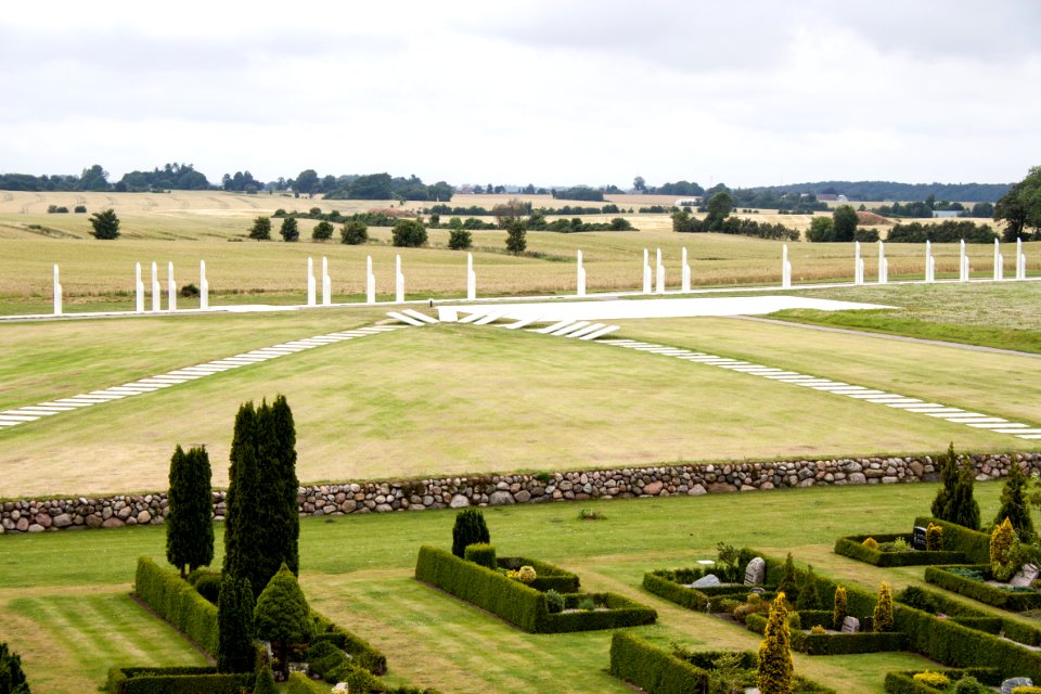 Jelling, view from the northern mound-2, July 2015