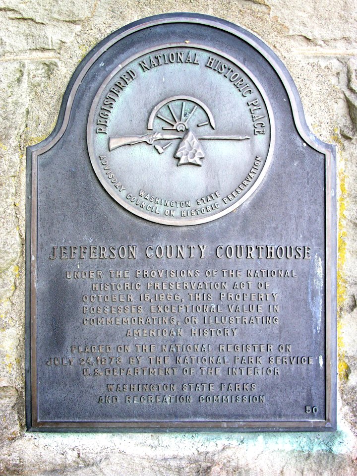 Jefferson County Courthouse NRHP plaque