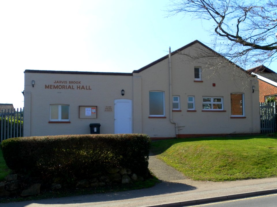 Jarvis Brook Memorial Hall, Crowborough Hill, Jarvis Brook, Crowborough (March 2011) (1)