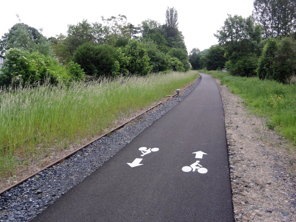 Jaulzy (Oise), piste cyclable Couloisy - Jaulzy - Courtieux