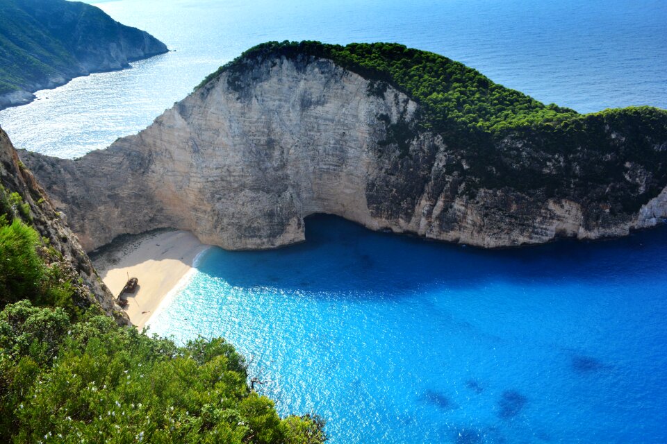 Blue sea clean water paradise