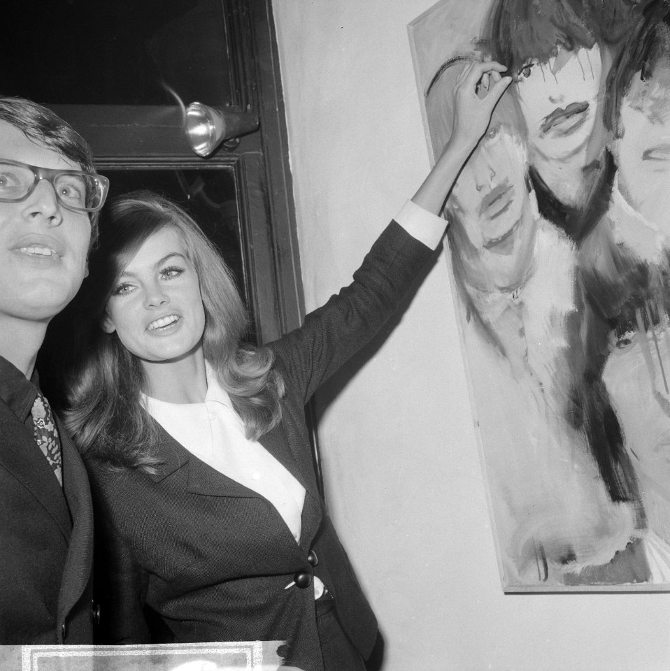Jean Shrimpton (fotomodel) tentoonstelling geopend in Galerie Krikhaar te Amster, Bestanddeelnr 918-2007