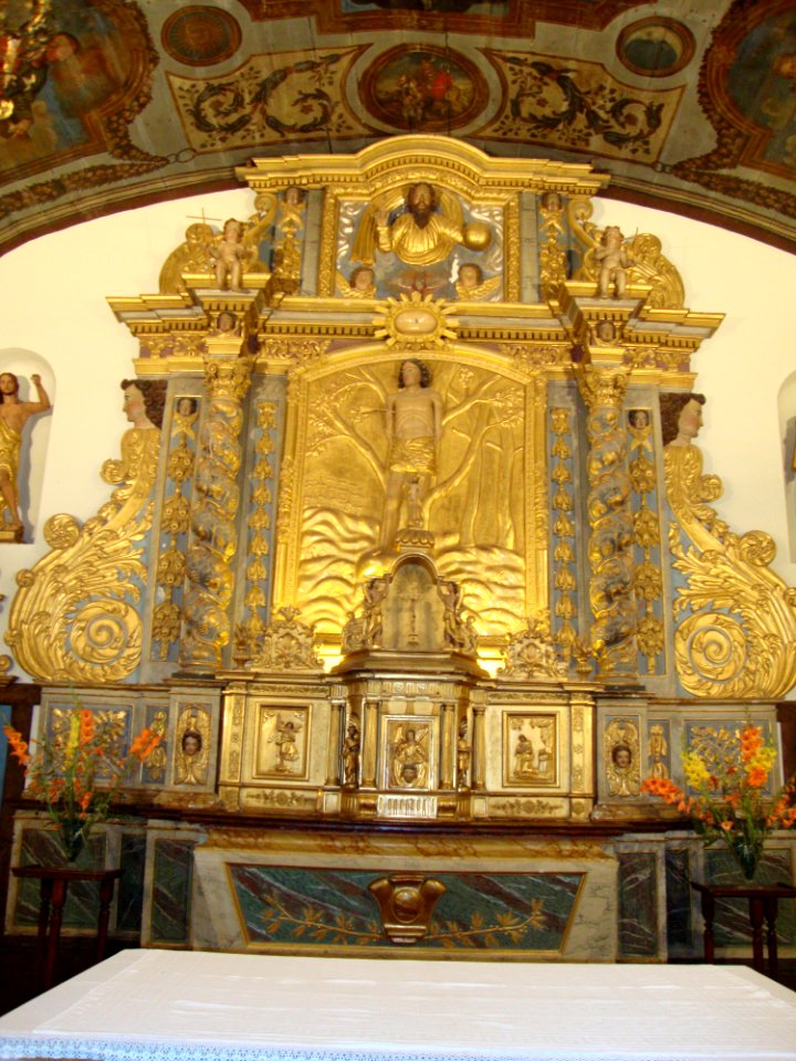Jatxou (Pyr-Atl. Fr) église Saint-Sébastien, le retable
