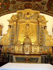 Jatxou (Pyr-Atl. Fr) église Saint-Sébastien, le retable