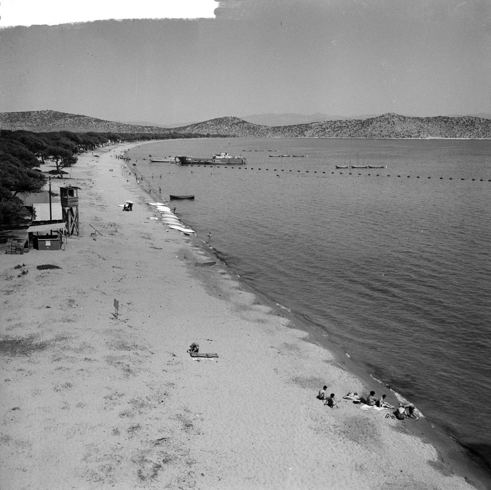 Jamboree 1963 te Marathon Griekenland Strand Egeische Zee dagelijks genoegen vo, Bestanddeelnr 915-4428