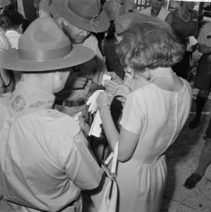 Jamboree 1963 te Marathon Griekenland Wandeling door kamp, Bestanddeelnr 915-4226