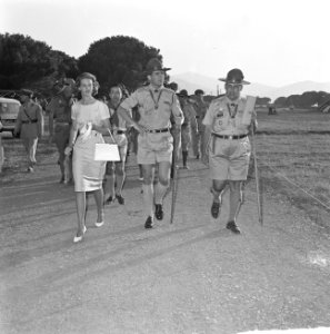 Jamboree 1963 te Marathon Griekenland Wandeling door kamp, Bestanddeelnr 915-4227
