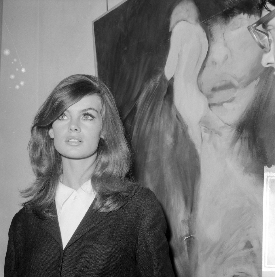 Jean Shrimpton (fotomodel) tentoonstelling geopend in Galerie Krikhaar te Amster, Bestanddeelnr 918-2008
