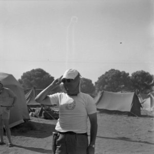 Jamboree 1963 te Marathon Griekenland Stofmasker op Marathonvlakte, Bestanddeelnr 915-4322