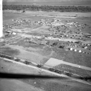Jamboree 1963 te Marathon Griekenland Overzicht en Jamboreekamp vanuit helicopt, Bestanddeelnr 915-4398