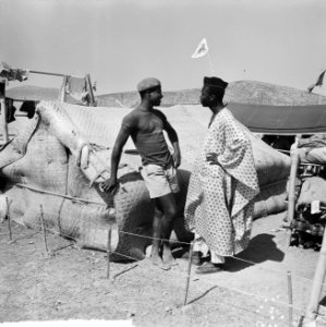 Jamboree 1963 te Marathon Griekenland Nigeria padvinders in hun kamp, Bestanddeelnr 915-4379
