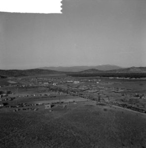 Jamboree 1963 te Marathon Griekenland Overzicht en Jamboreekamp vanuit helicopt, Bestanddeelnr 915-4406