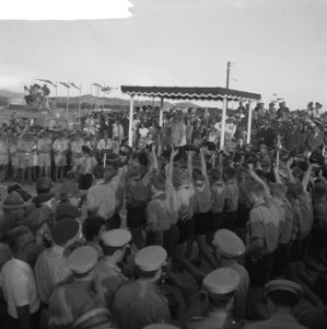 Jamboree 1963 te Marathon Griekenland De Nederlanders trekken voorbij, Bestanddeelnr 915-4417